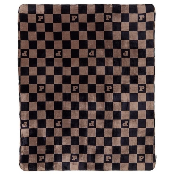 Victoria's Secret PINK Checkered Logo Cozy-Plush Blanket